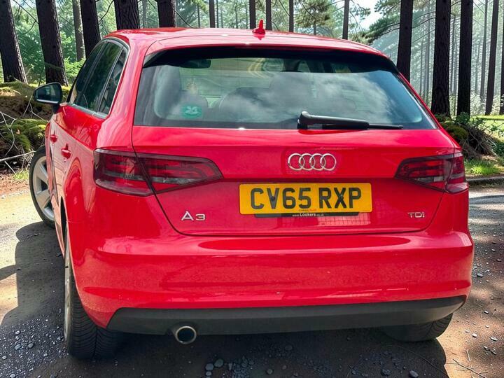Audi A3 1.6 Tdi Sport Sportback Euro 6 Ss Nav Red #6