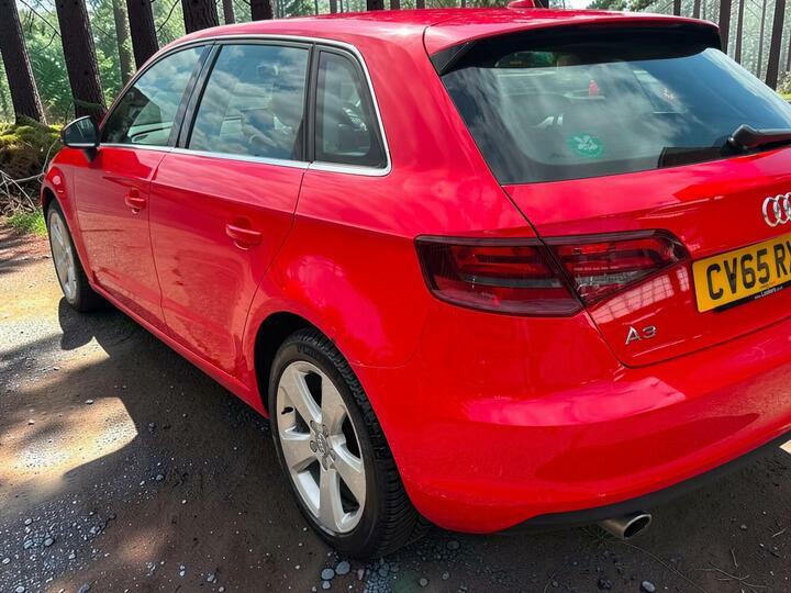 Audi A3 1.6 Tdi Sport Sportback Euro 6 Ss Nav Red #5