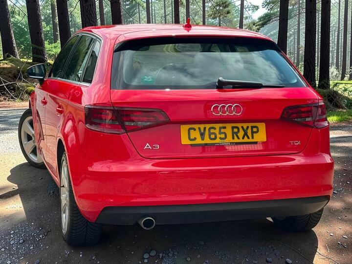 Audi A3 1.6 Tdi Sport Sportback Euro 6 Ss Nav Red #3