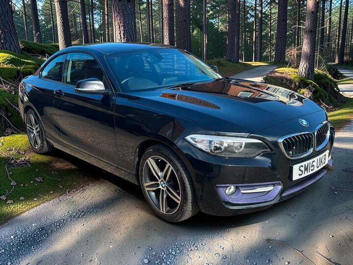 BMW 2 Series 1.5 218I Sport Euro 6 Ss Black #3