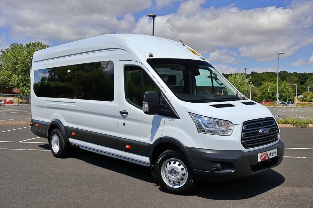 Ford Transit Custom 460 Trend Econetic Tech 17 Seat Xlwb EA17ZFF White #2