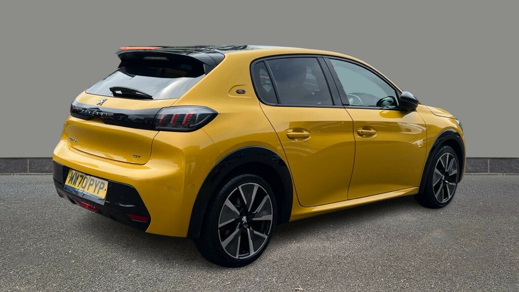 Peugeot e-208 100Kw Gt 50Kwh Yellow #6