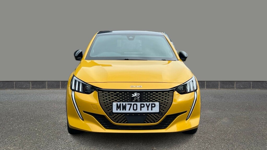 Peugeot e-208 100Kw Gt 50Kwh Yellow #2