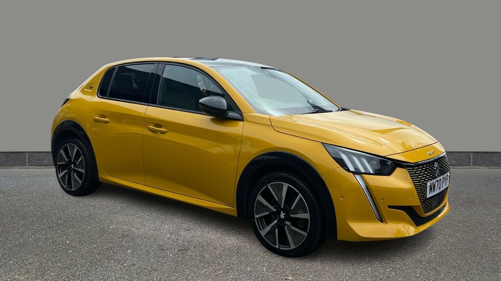 Peugeot e-208 100Kw Gt 50Kwh Yellow