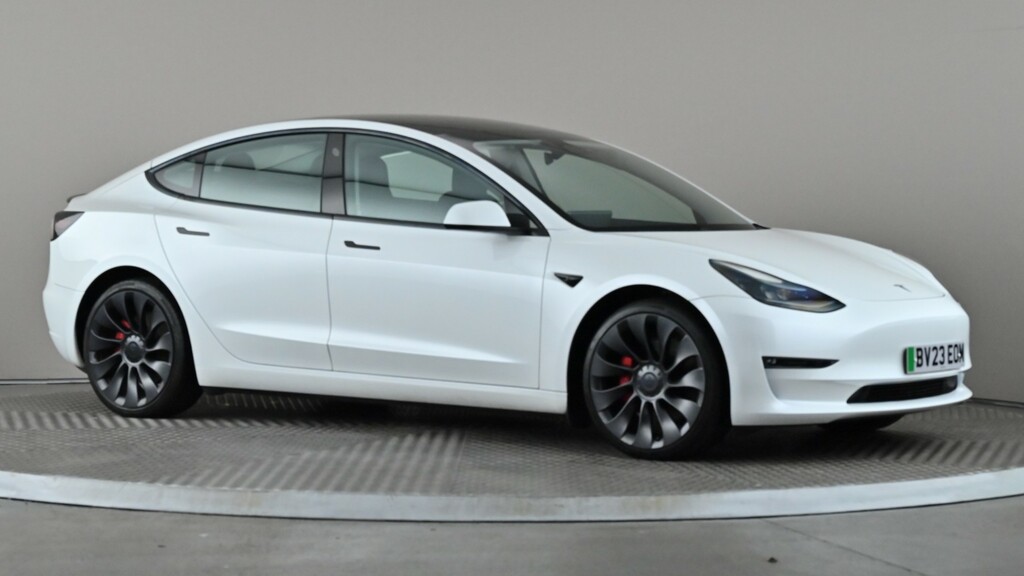 Tesla Model 3 Performance Awd Performance Upgrade BV23EOM White