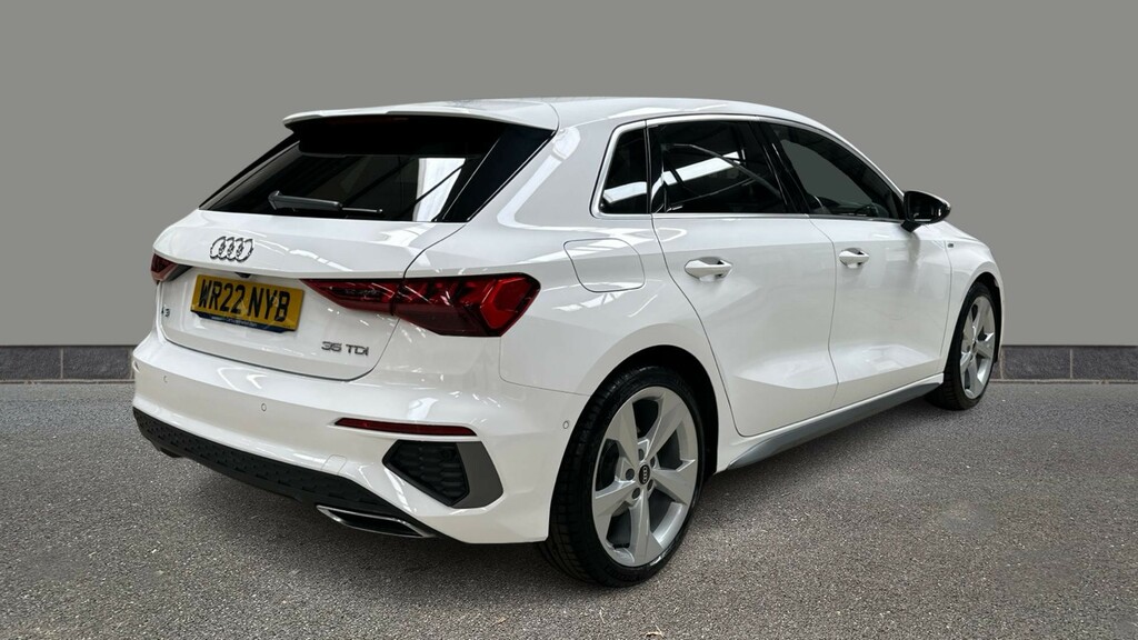 Audi A3 35 Tdi S Line S Tronic Comfortsound WR22NYB White #6