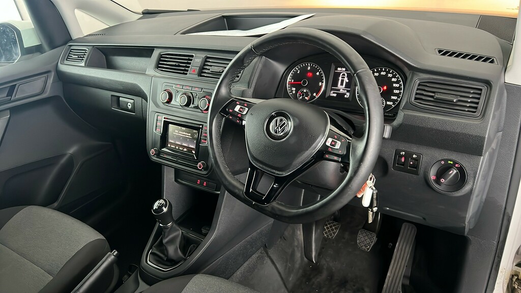 Volkswagen Caddy 2.0 Tdi Bluemotion Tech 102Ps Startline Van Dsg White #13