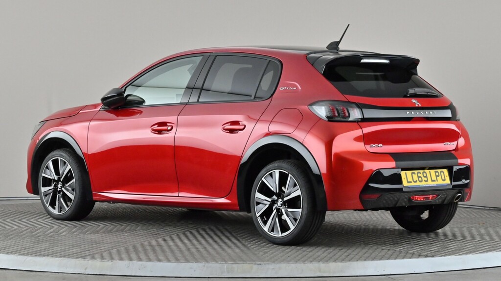 Peugeot 208 1.2 Puretech 100 Gt Line Eat8 LC69LPO Red #4