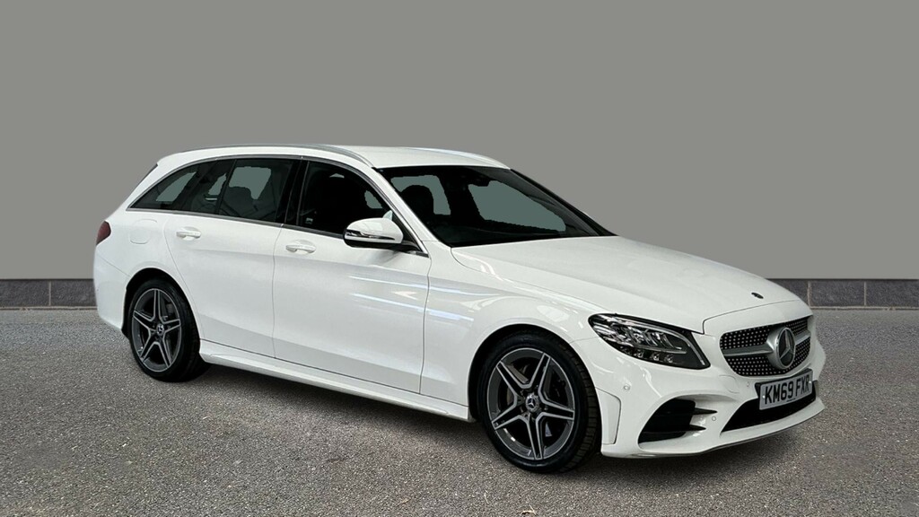 Mercedes-Benz C Class C220d Amg Line 9G-tronic KM69FXR White