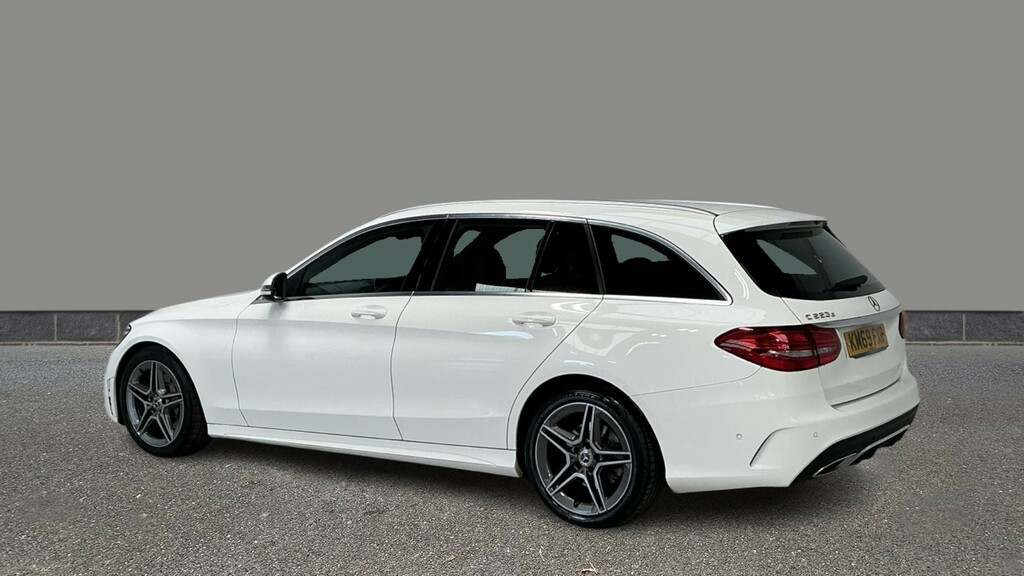 Mercedes-Benz C Class C220d Amg Line 9G-tronic KM69FXR White #4