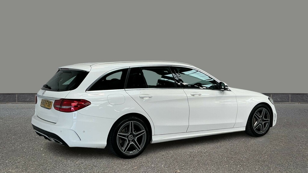 Mercedes-Benz C Class C220d Amg Line 9G-tronic KM69FXR White #6