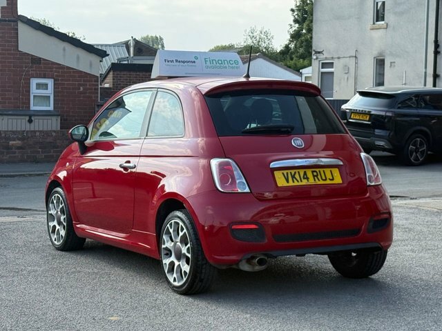 Fiat 500 1.2 S Hatchback Euro 6 Ss 69 VK14RUJ Red #2