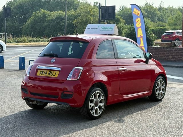 Fiat 500 1.2 S Hatchback Euro 6 Ss 69 VK14RUJ Red #4