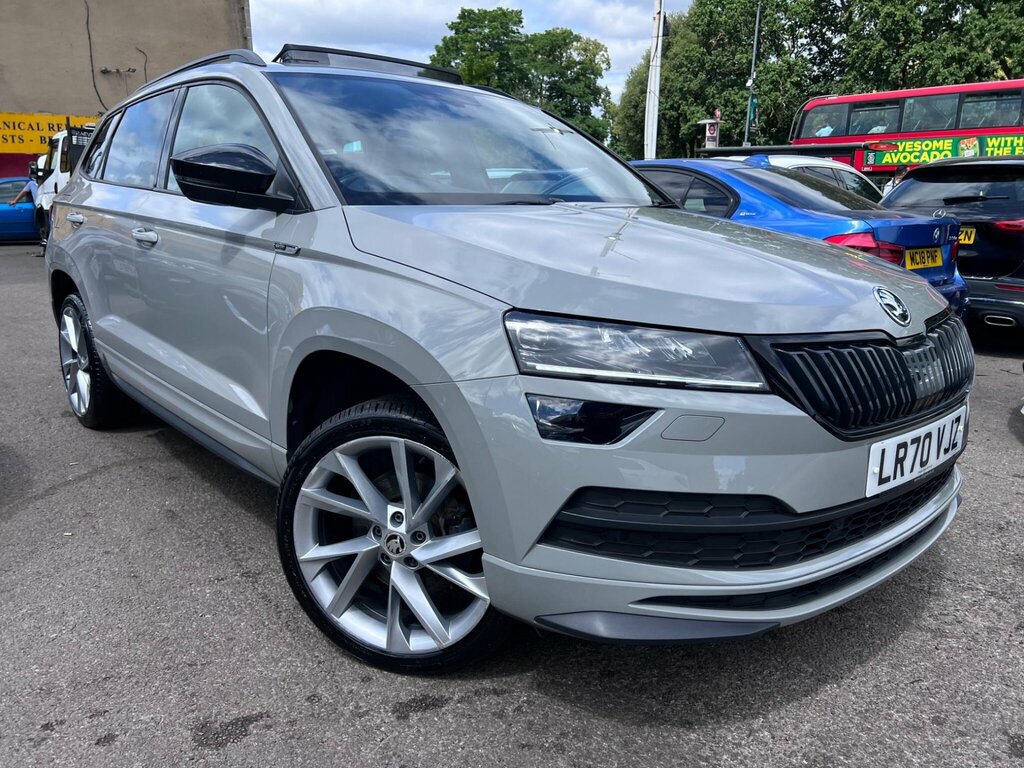 Skoda Karoq 1.5 Tsi Act Sportline Dsg Euro 6 Ss LR70VJZ Grey #4