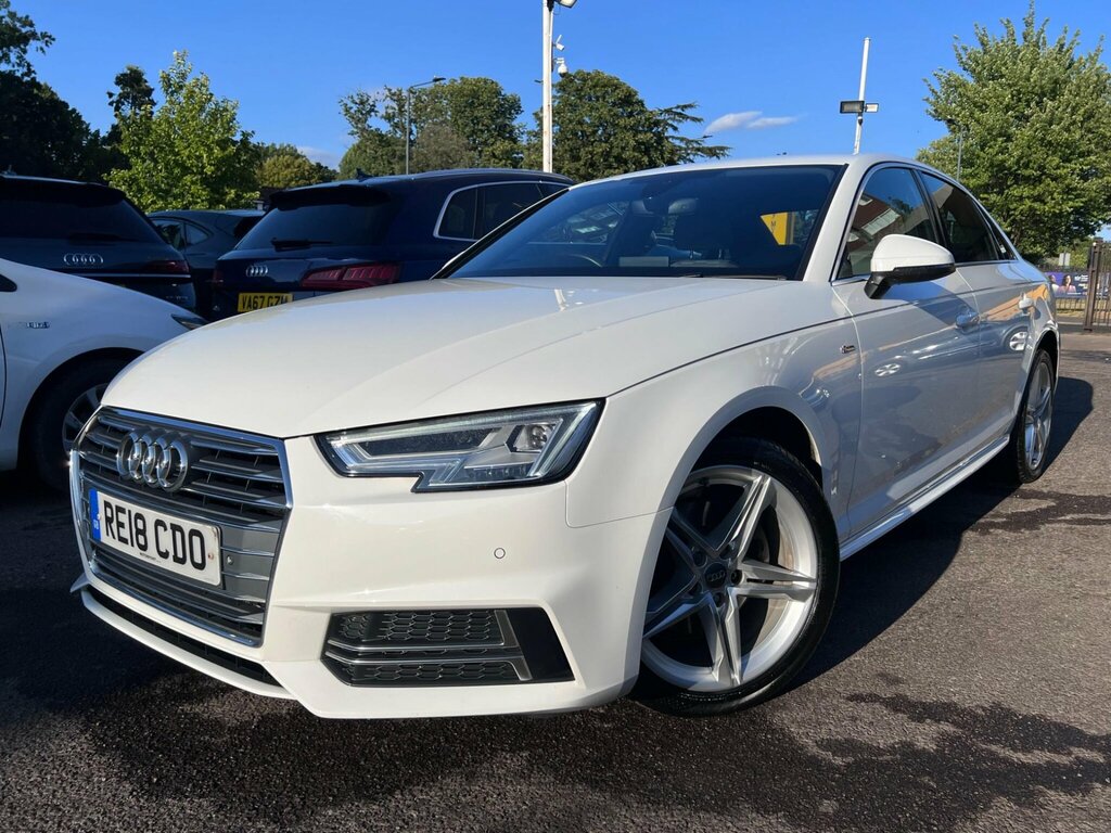 Audi A4 1.4 Tfsi S Line S Tronic Euro 6 Ss RE18CDO White #4