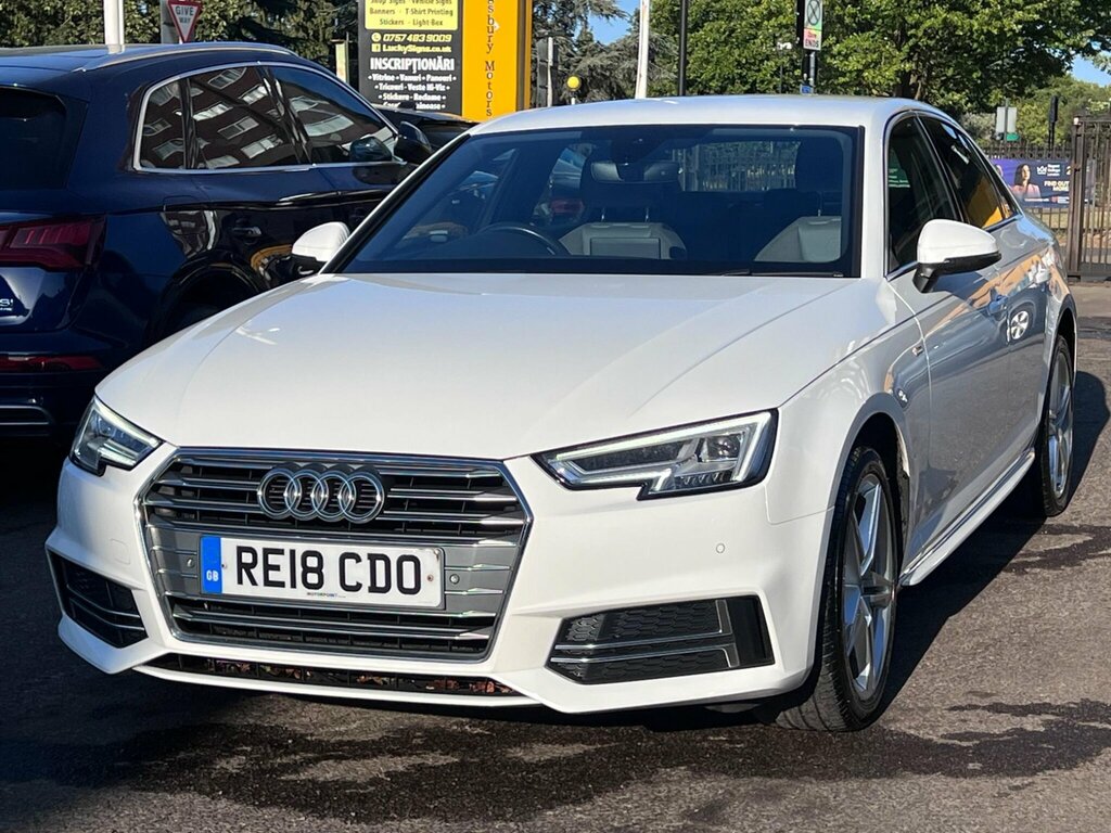 Audi A4 1.4 Tfsi S Line S Tronic Euro 6 Ss RE18CDO White #5