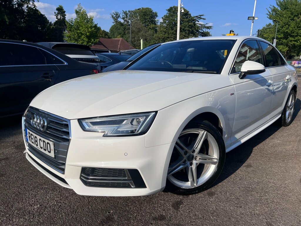 Audi A4 1.4 Tfsi S Line S Tronic Euro 6 Ss White #4