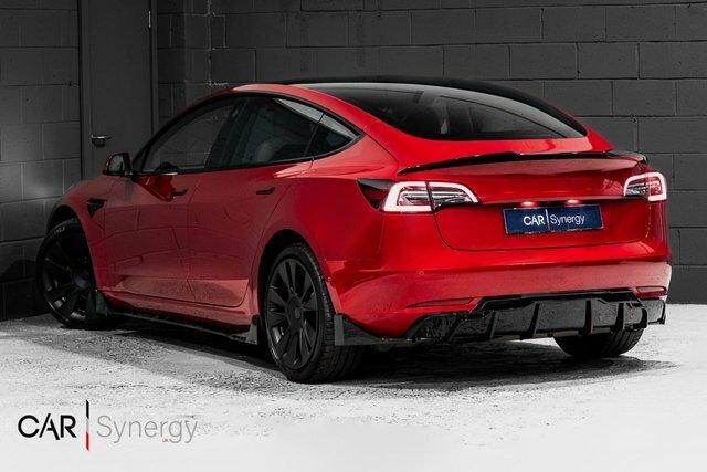 Tesla Model 3 Motor Long Range Saloon BJ70OTV Red #3