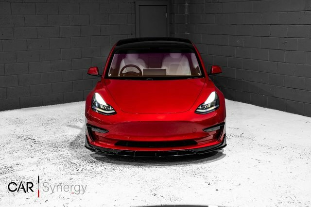Tesla Model 3 Motor Long Range Saloon BJ70OTV Red #5