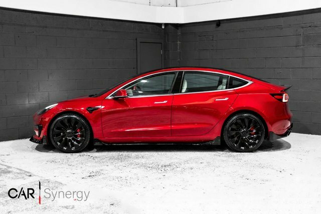 Tesla Model 3 Motor Performance Saloon Red #3