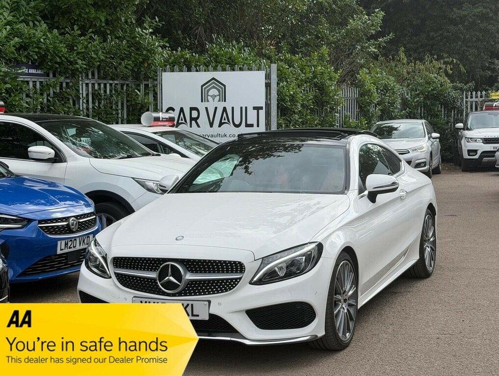 Mercedes-Benz C Class Coupe 2.1 C220d Amg Line Premium G-tronic Euro White