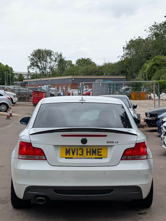BMW 1 Series 2.0 118D M Sport Euro 5 Ss White #6