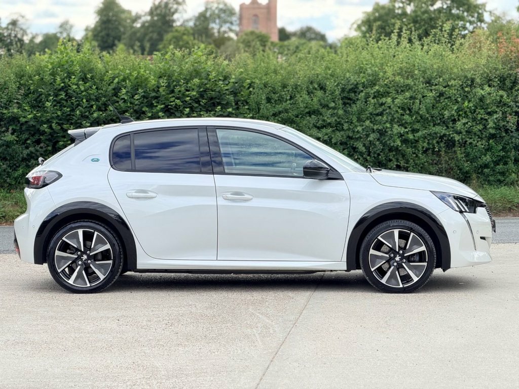 Peugeot e-208 Hatchback MF21FGM White #6