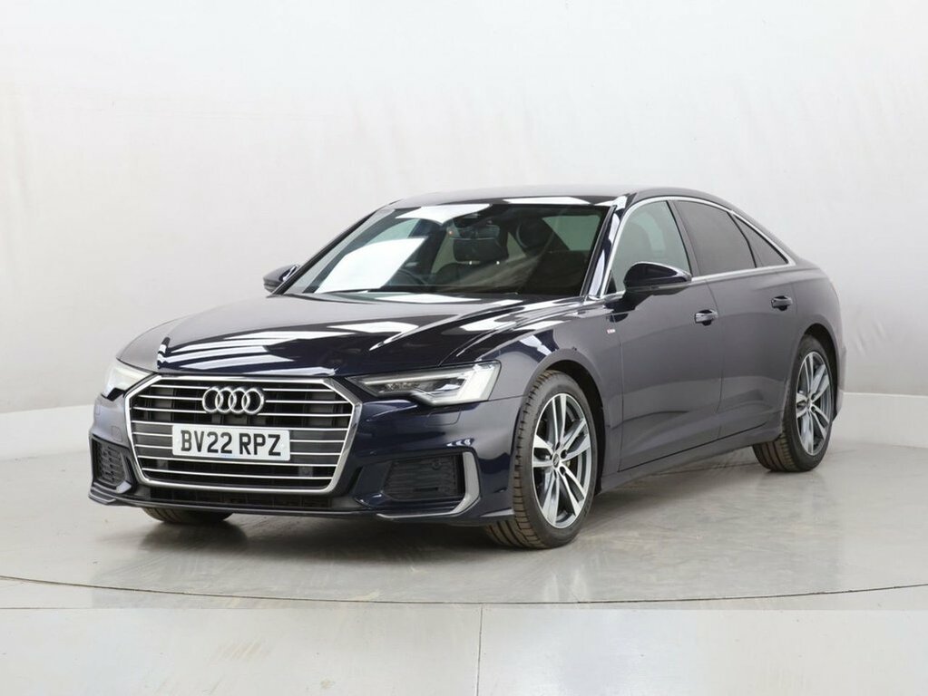 Audi A6 Saloon 2L S Line BV22RPZ Blue #4