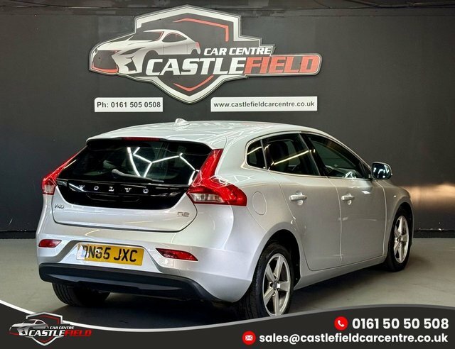 Volvo V40 2015 2.0 D2 Se Nav Hatchback Eur Silver #5