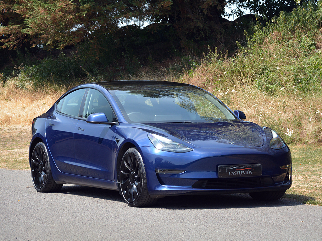 Tesla Model 3 0.0 Model 3 Performance Awd Saloon AF22YNC Blue #5