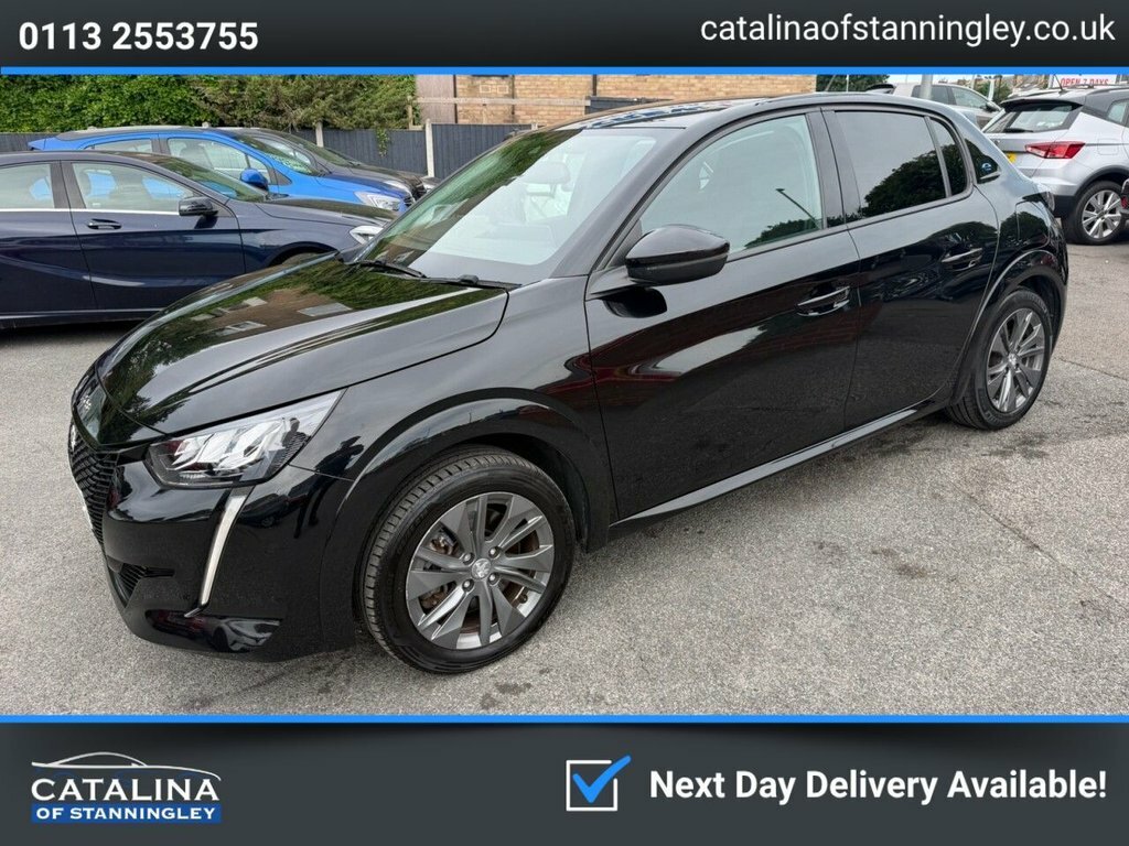 Peugeot e-208 Hatchback YH22TFY Black #3