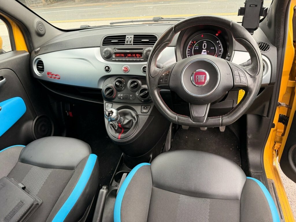 Fiat 500 1.2L S Yellow #4