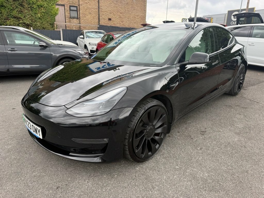 Tesla Model 3 Saloon MV23OWY Black #5