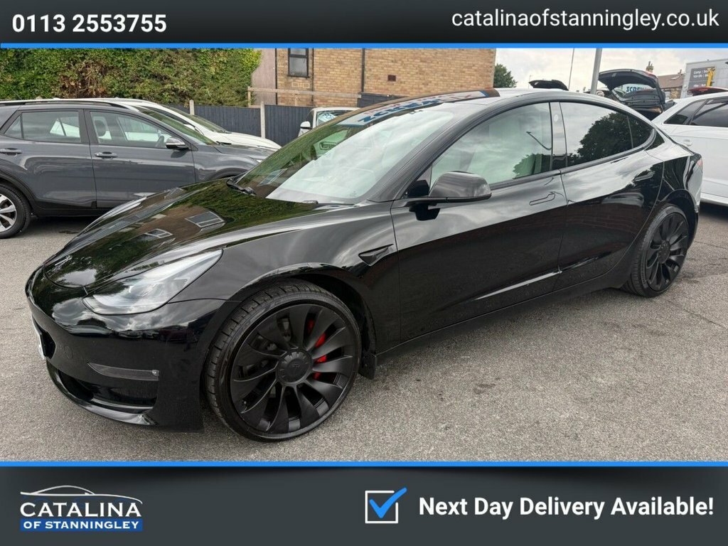 Tesla Model 3 Saloon MV23OWY Black #3