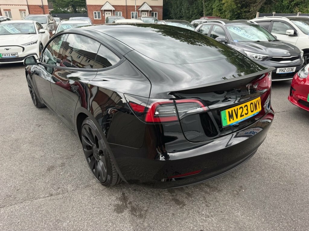 Tesla Model 3 Saloon MV23OWY Black #6