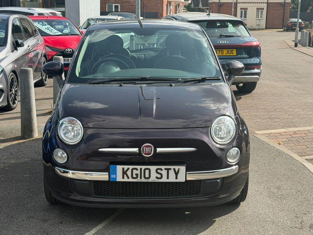 Fiat 500 Hatchback Blue #2