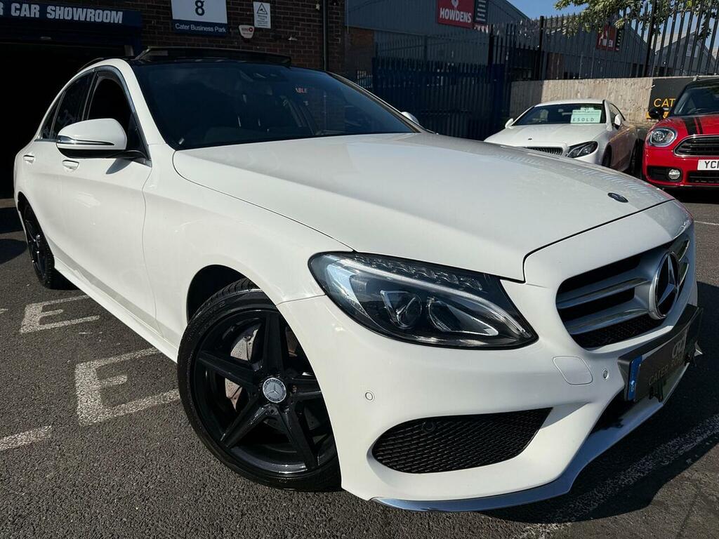 Mercedes-Benz C Class 2.1 C300dh Amg Line Premium Plus Saloon Dies White