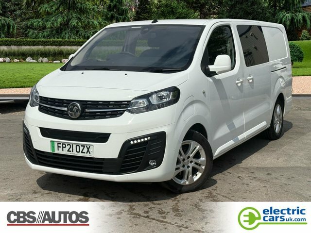 Vauxhall Vivaro 3100 75Kwh Elite Crew Van Double Cab White