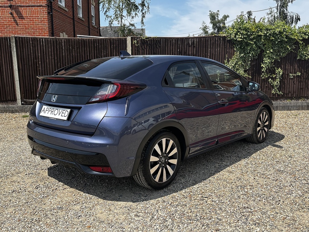 Honda Civic I-vtec Se Plus Blue #5