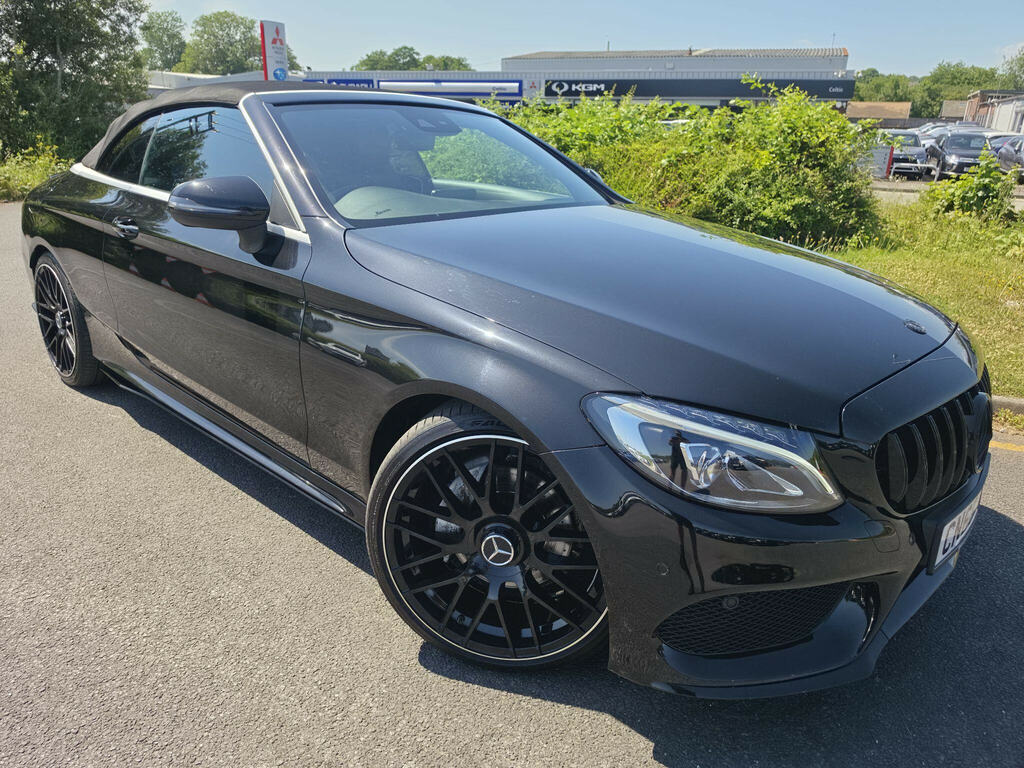 Mercedes-Benz C Class 2.1 C220d Amg Line Cabriolet G-tronic Euro 6 Ss Black