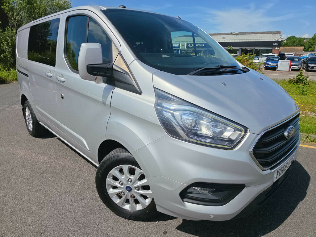 Ford Transit Custom 2.0 320 Ecoblue Limited Crew Van L1 H1 Euro 6 Silver