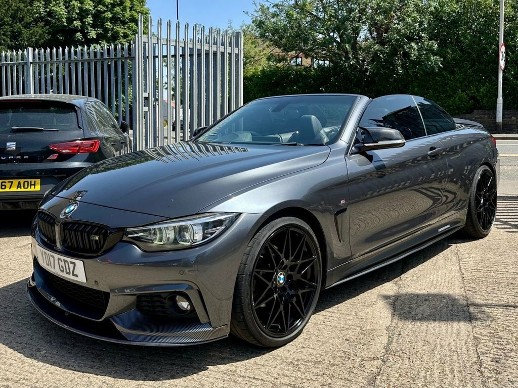 BMW 4 Series 3.0 430D M Sport Convertible Euro YD17GDZ Grey #3