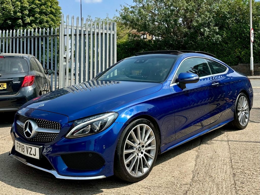 Mercedes-Benz C Class 2.1 C250d Amg Line Premium Plus Coupe FP18VZJ Blue #3
