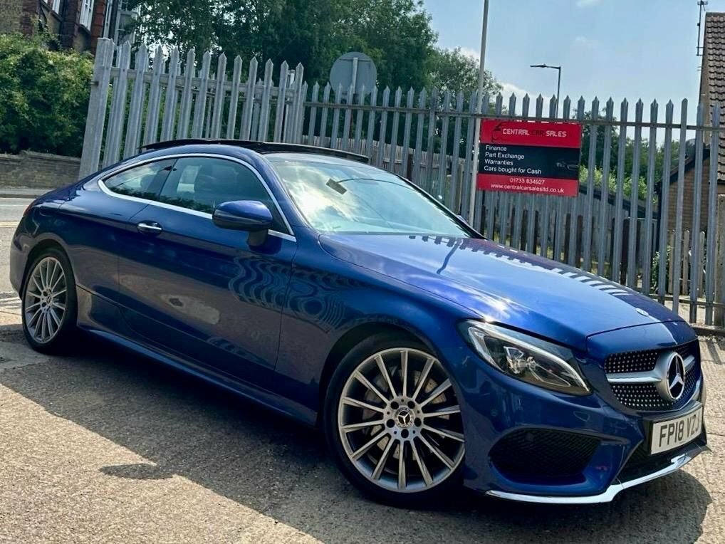 Mercedes-Benz C Class 2.1 C250d Amg Line Premium Plus Coupe Blue