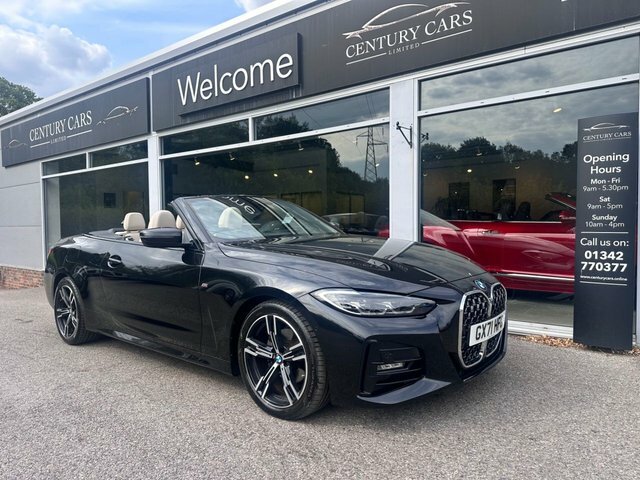 BMW 4 Series Convertible Black #3