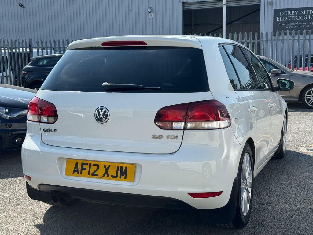 Volkswagen Golf 2.0 Tdi Gt Leather Hatchback White #4