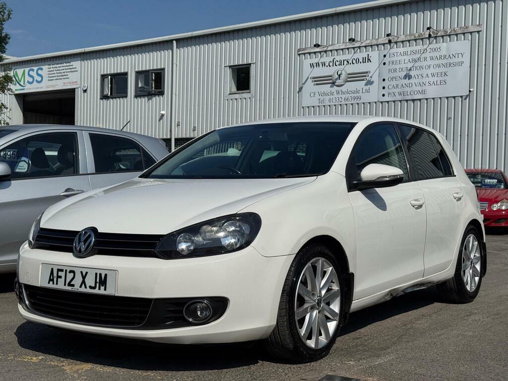 Volkswagen Golf 2.0 Tdi Gt Leather Hatchback White #2