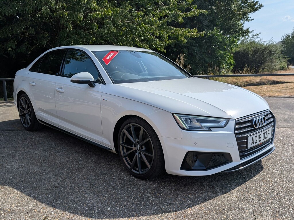 Audi A4 2.0 Tfsi 35 Black Edition Saloon S Tron AG19DZF White #5