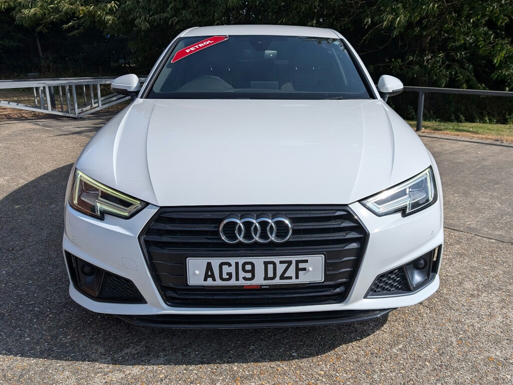 Audi A4 2.0 Tfsi 35 Black Edition Saloon S Tron AG19DZF White #6