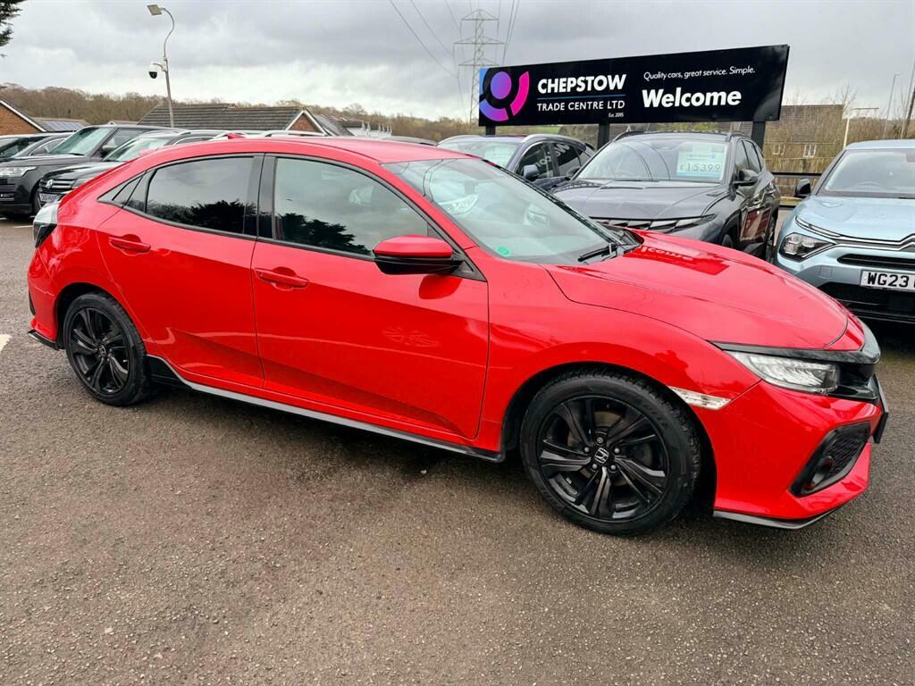 Honda Civic 1.5 Vtec Turbo Gpf Sport Euro 6 Ss Red